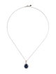 Necklace Platinum 9.74ctw Star Sapphire & Diamond Pendant Necklace