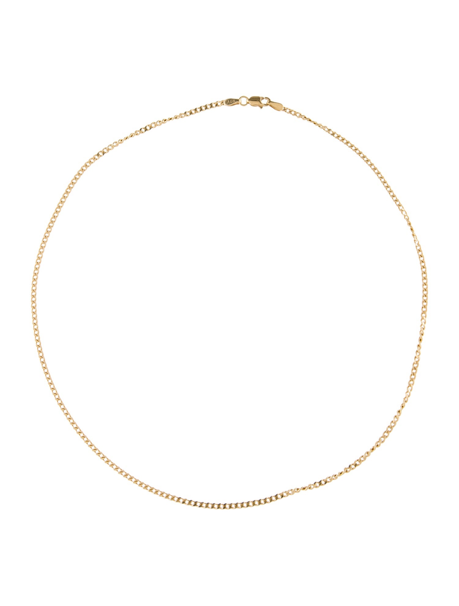 Necklace 18K Curb Chain Necklace