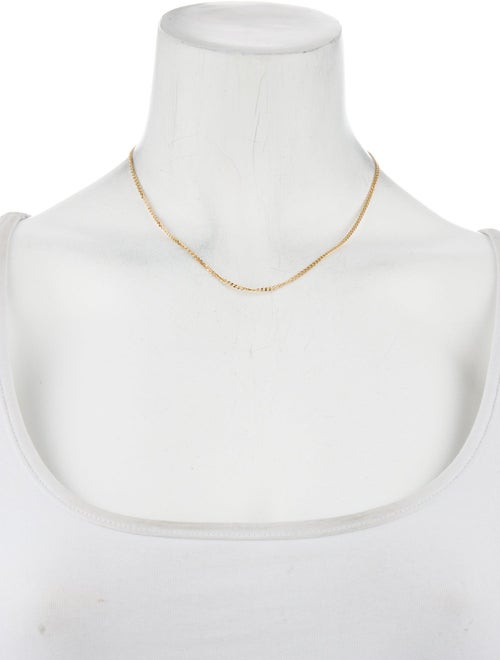 Necklace 18K Curb Chain Necklace