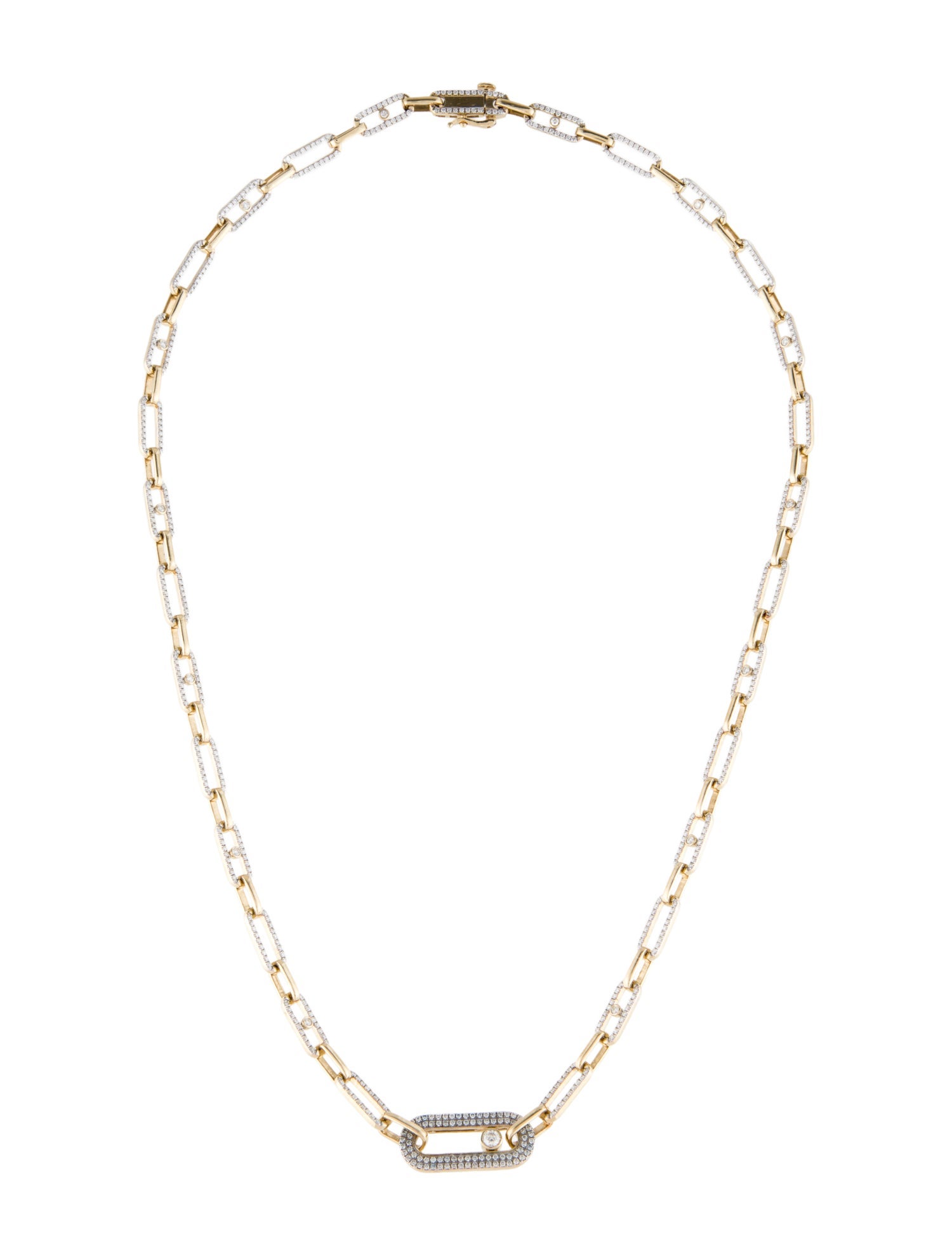 Necklace 14K 2.00ctw Diamond Link Kinetic Pendant