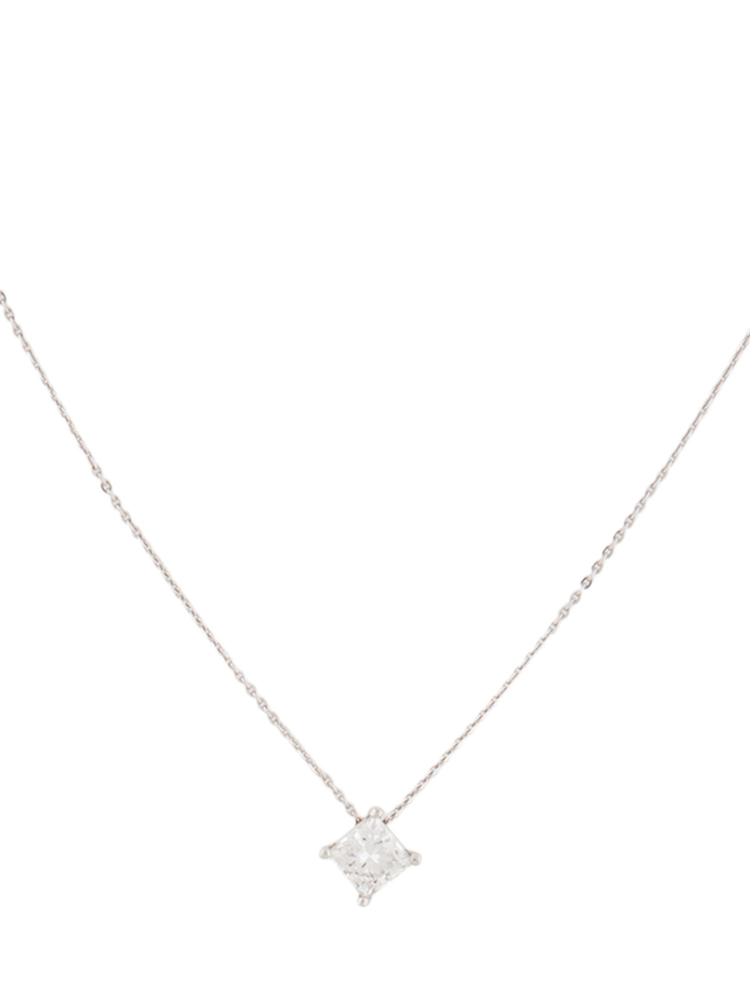 Necklace 14K Lab-Grown Diamond Solitaire Pendant
