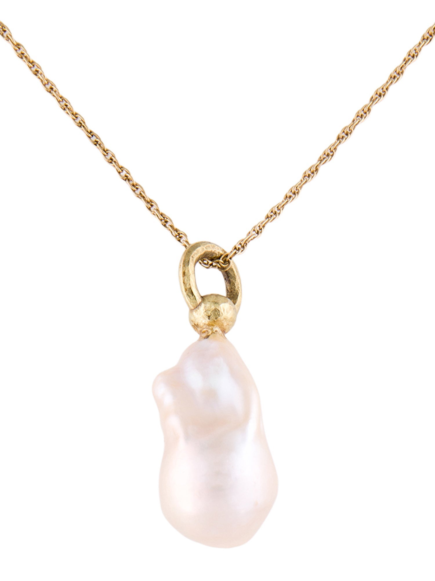 Necklace 18K Pearl Pendant