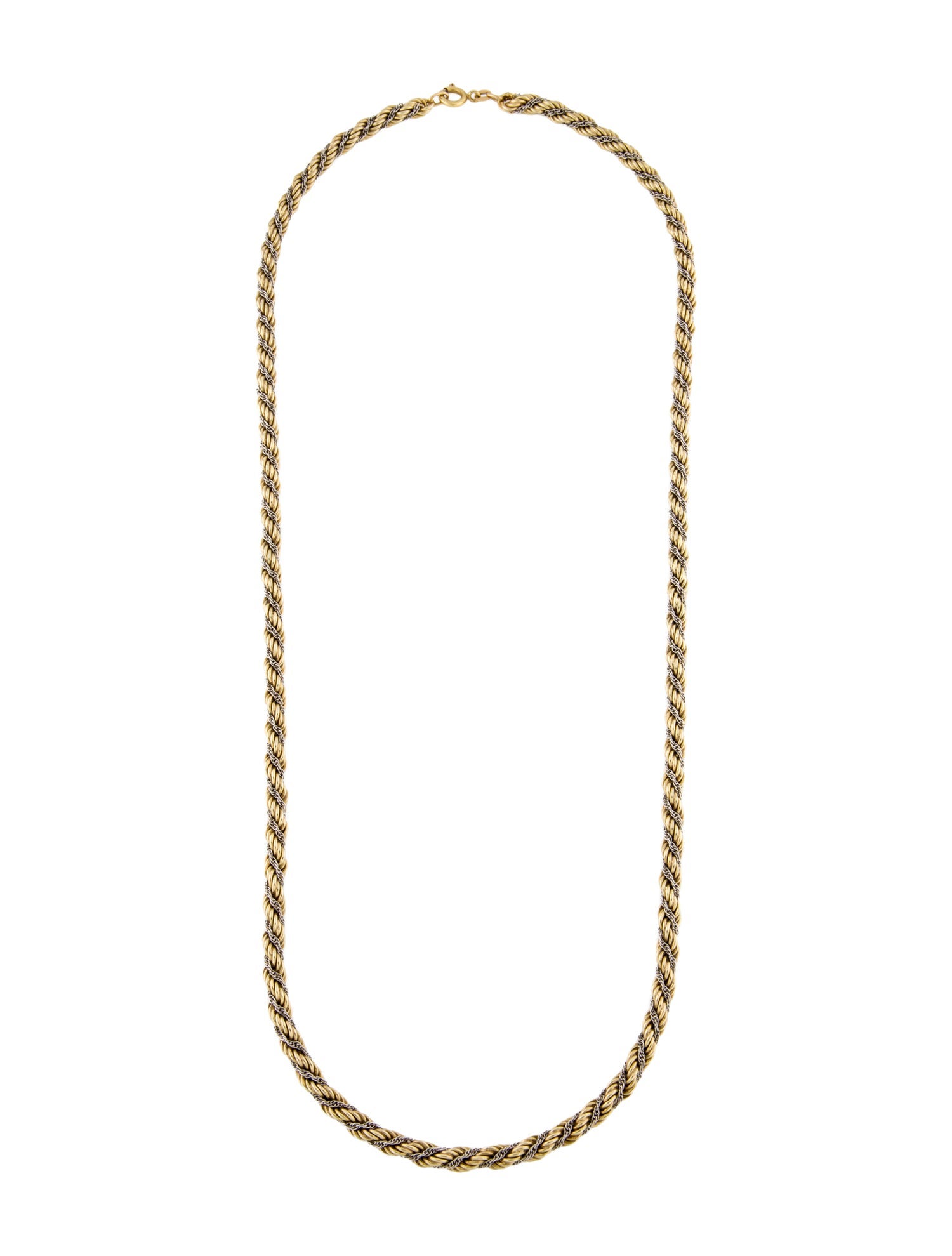 Necklace 14K Two-Tone Rope Chain