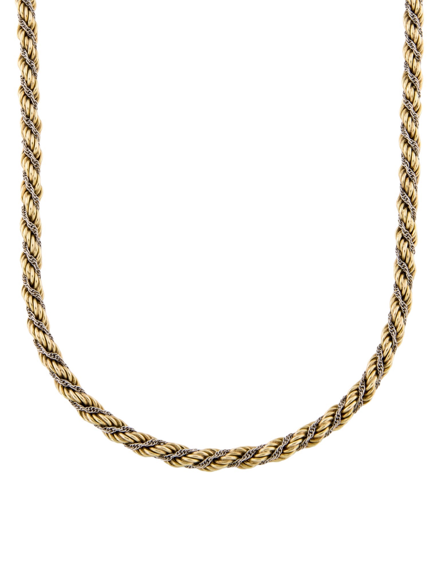 Necklace 14K Two-Tone Rope Chain