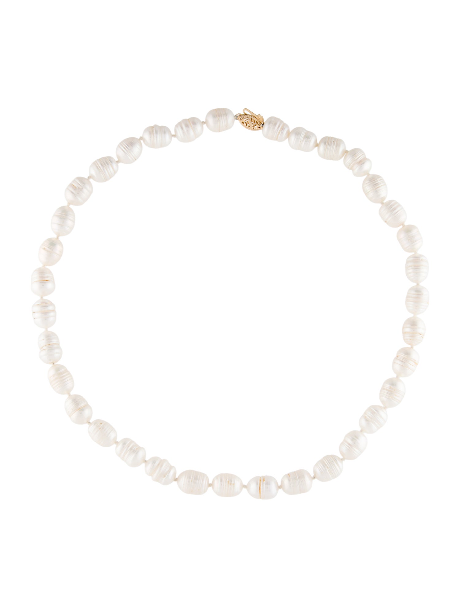 Necklace 14K Pearl Bead Stand Necklace