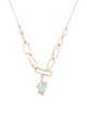 Necklace 14K Aquamarine & Diamond Collar Necklace