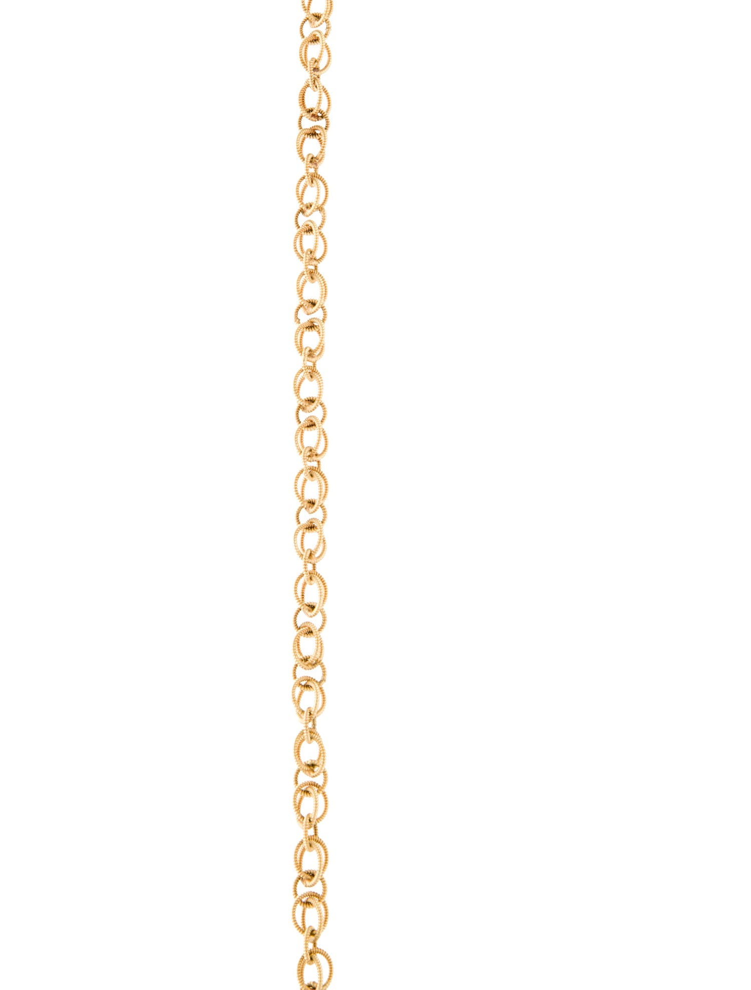 Necklace 14K Round Link Long Necklace
