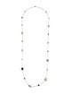 Necklace 14K Multi Stone Station Necklace