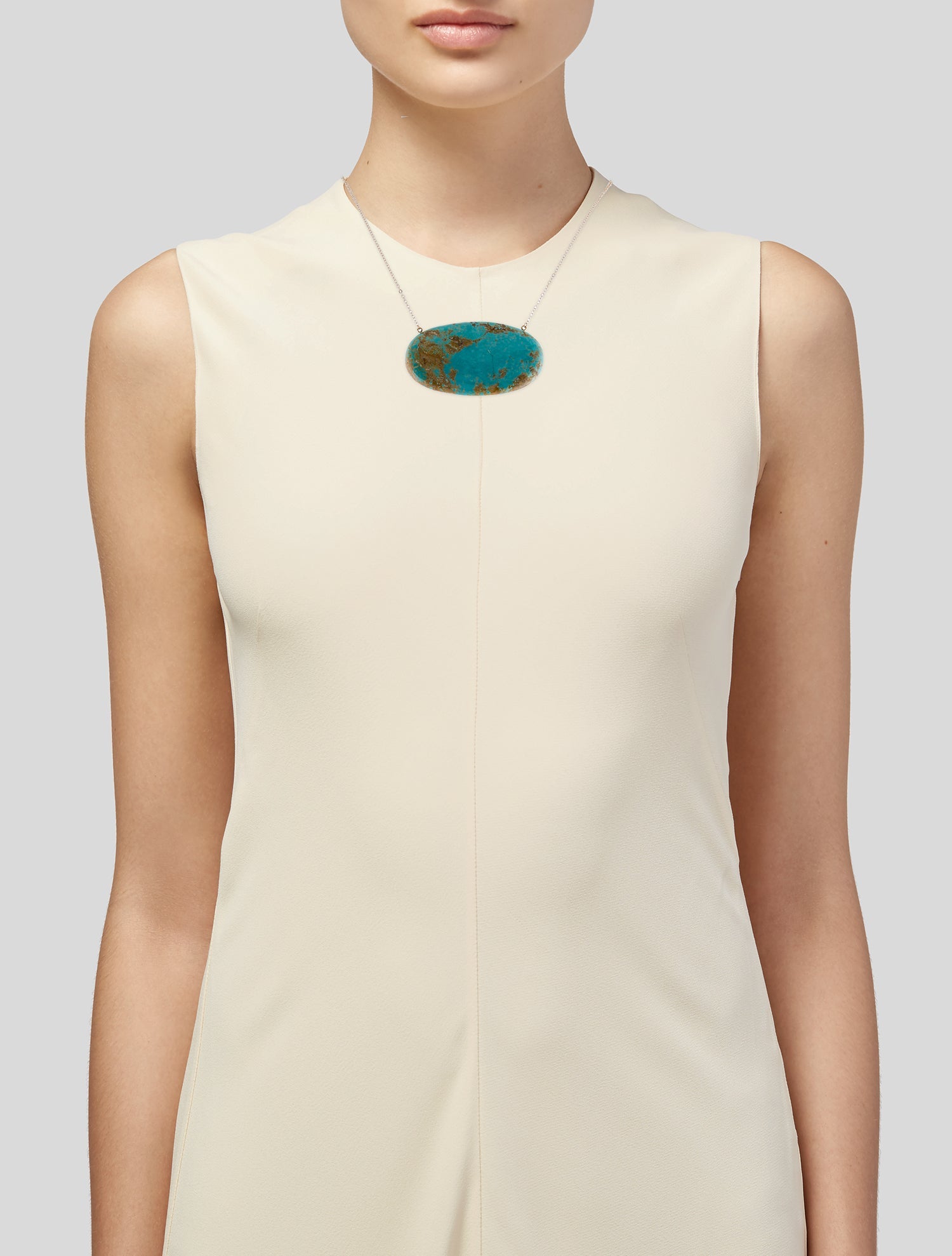 Necklace 14K Turquoise Pendant Necklace