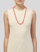 Necklace 14K Coral Graduated Bead Strand Necklace