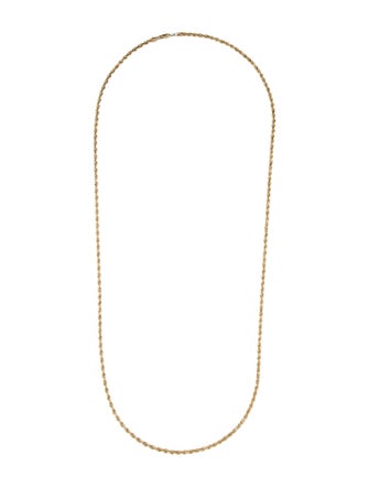 Necklace 14K Rope Chain Necklace