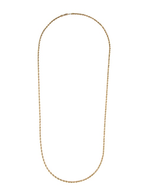 Necklace 14K Rope Chain Necklace