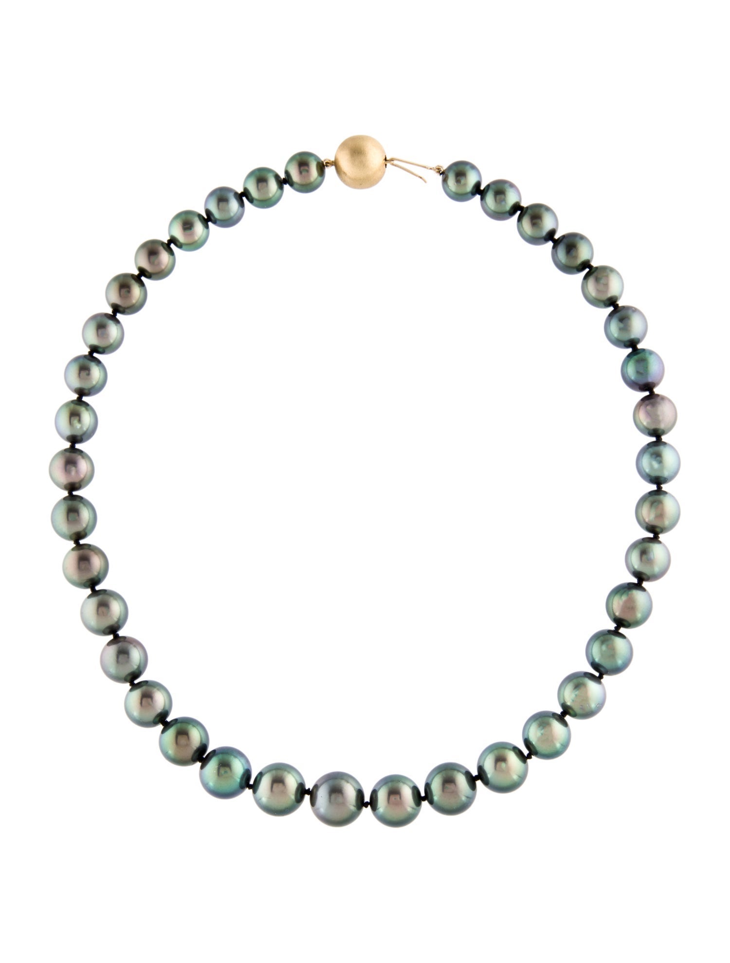 Necklace 18K Pearl Strand Graduated Necklace