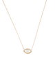 Necklace 14K Pearl & Diamond Eye Pendant Necklace