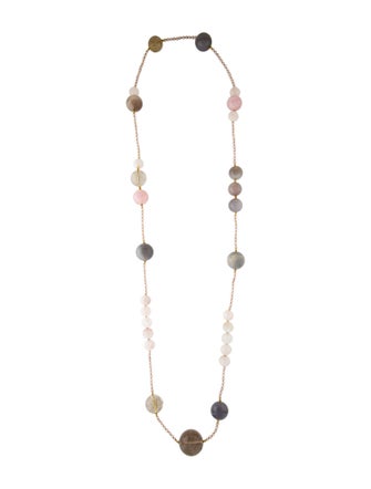 Necklace 18K Pearl & Multi-Stone Beaded Necklace