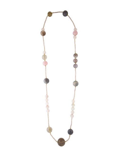 Necklace 18K Pearl & Multi-Stone Beaded Necklace