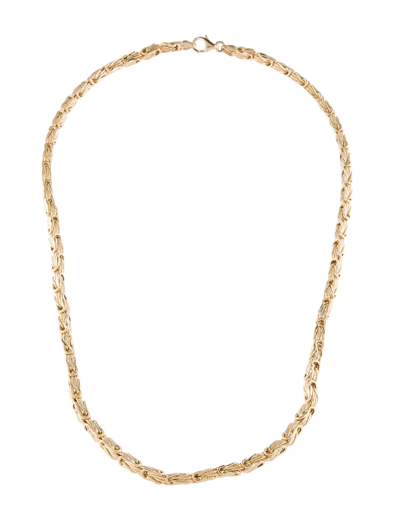 Necklace 14K Textured Chain