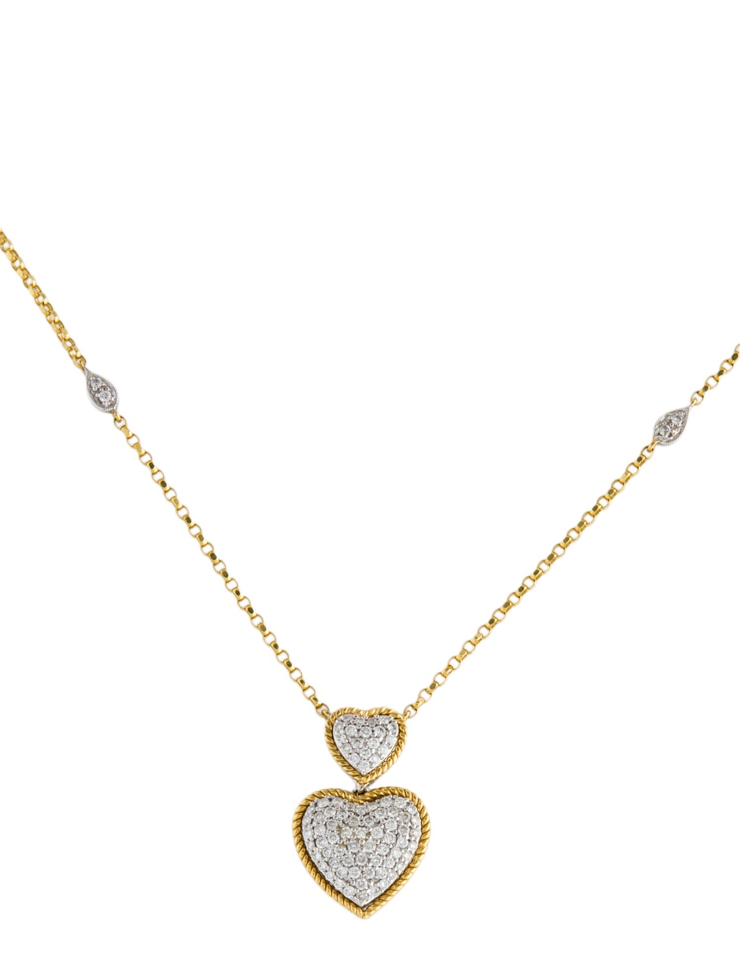 Necklace 18K Diamond Heart Pendant