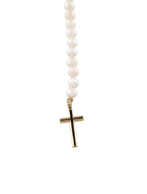 Necklace 14K Pearl Lariat Necklace