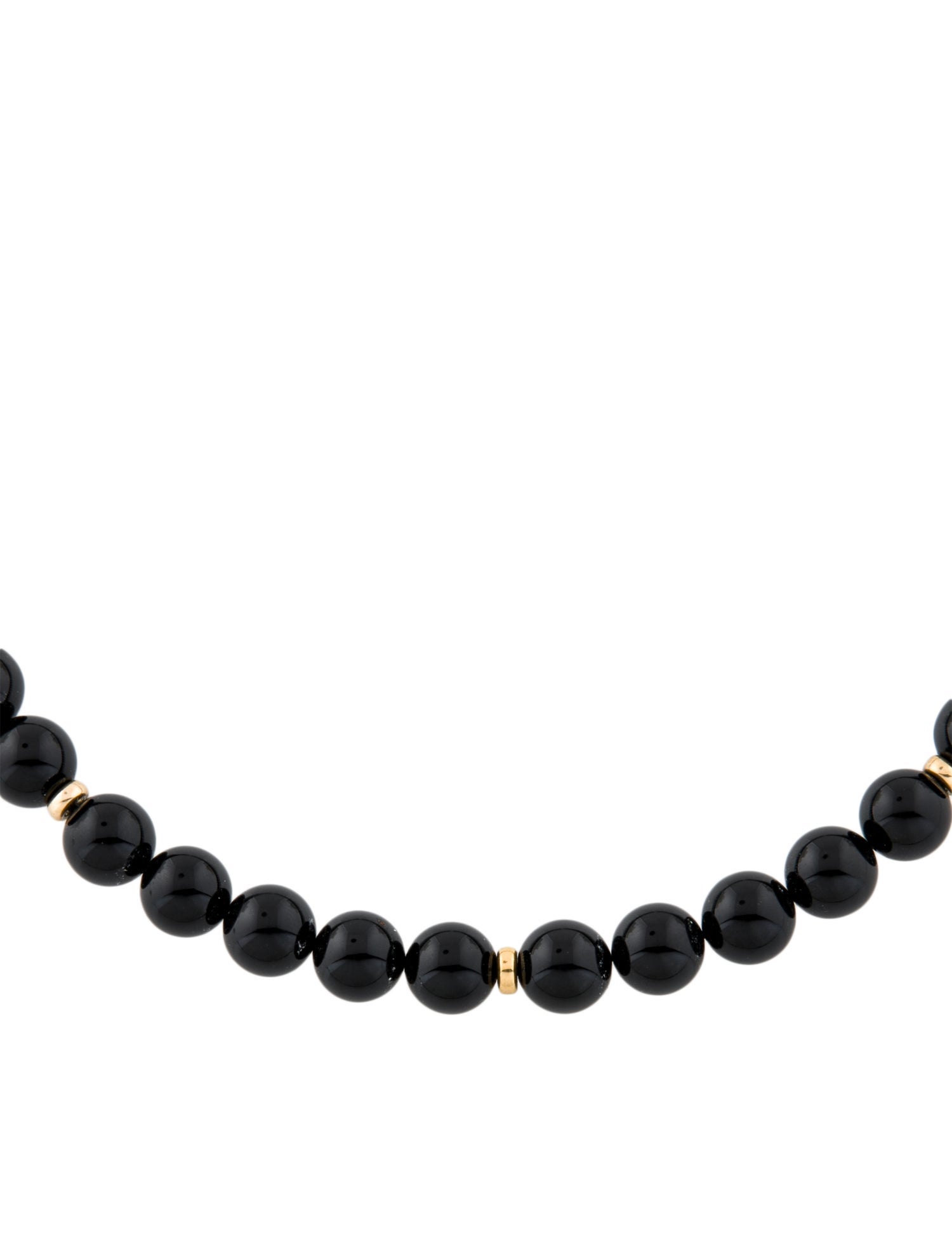 Necklace 14K Onyx Bead
