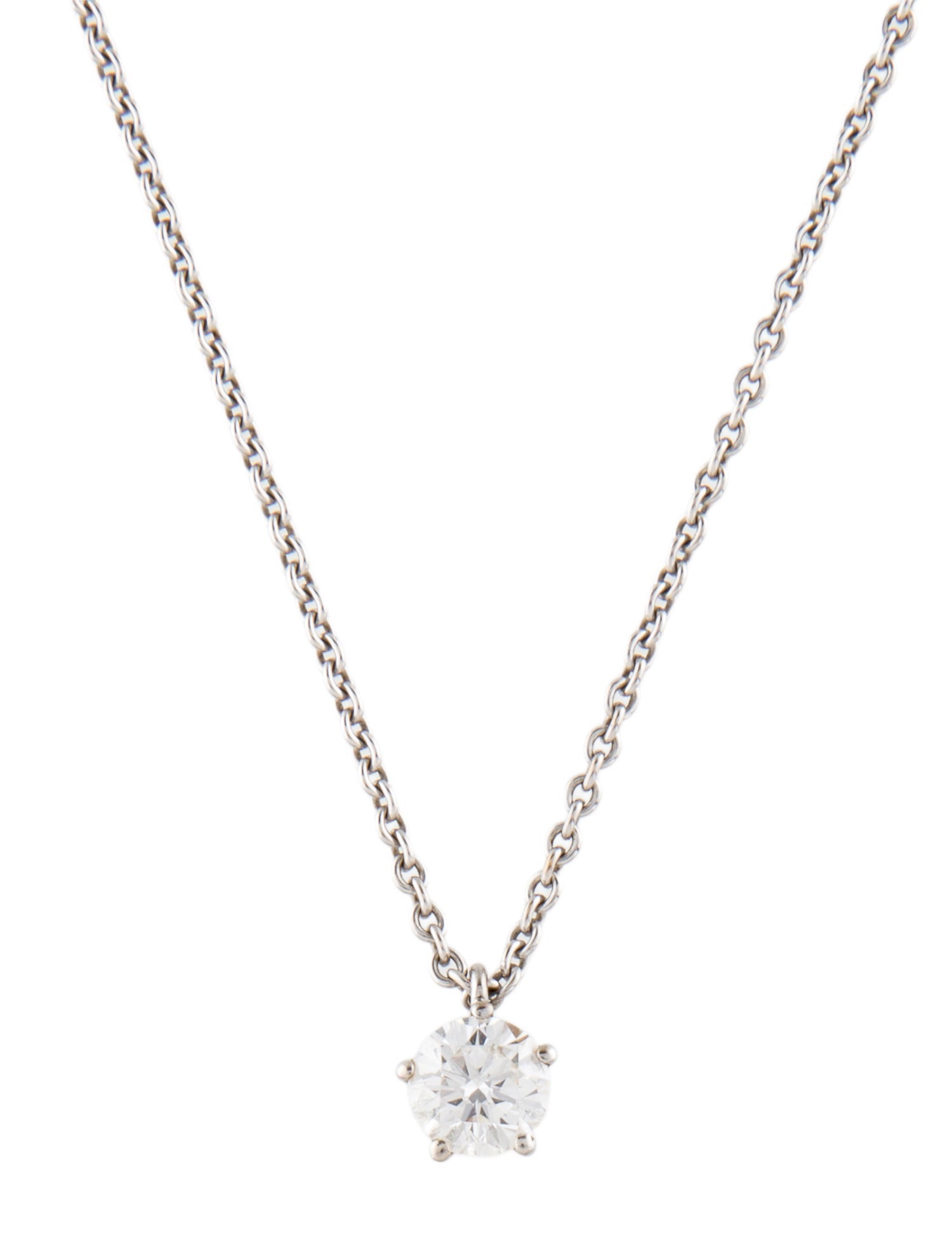 Necklace 18K Diamond Solitaire Pendant