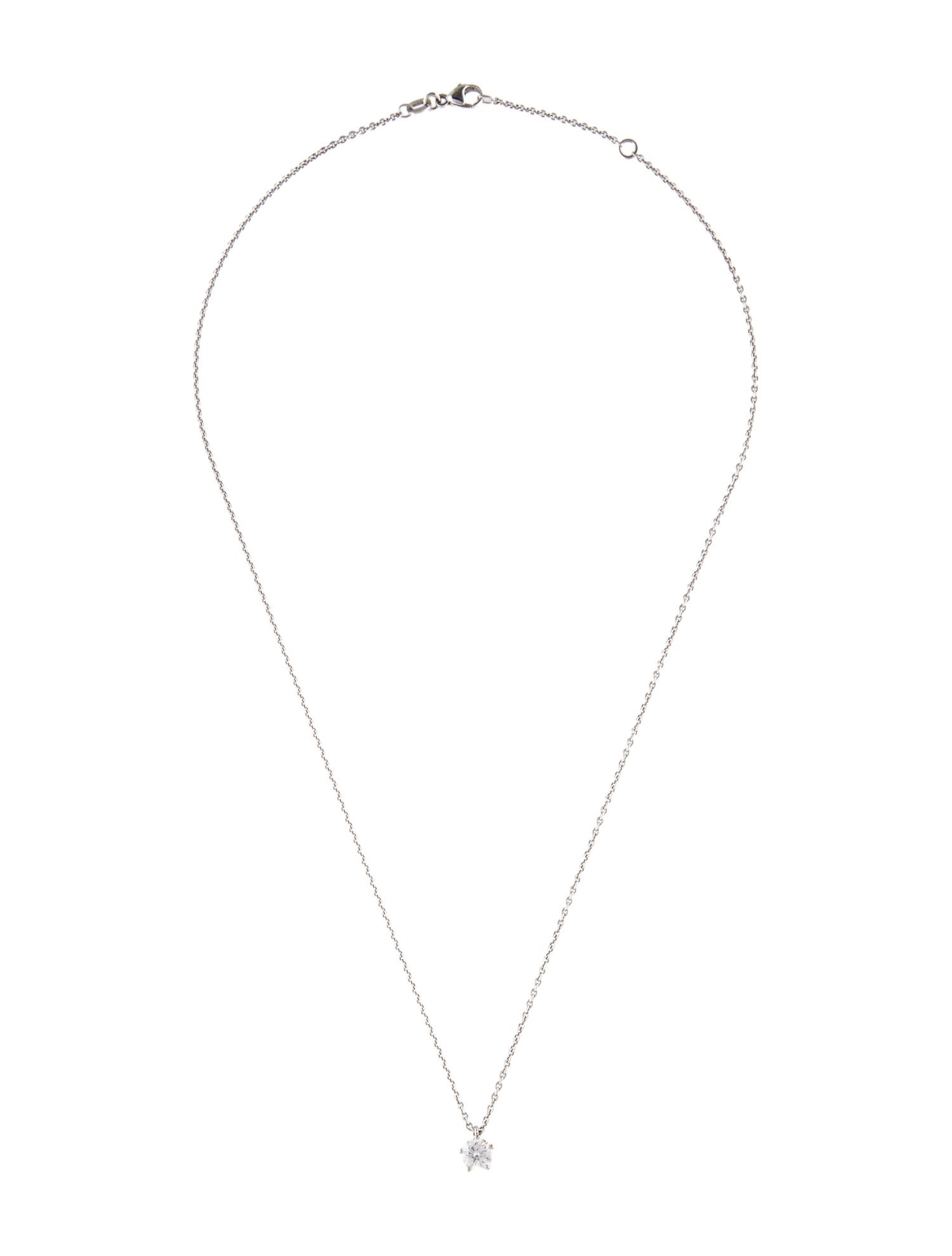 Necklace 18K Diamond Solitaire Pendant