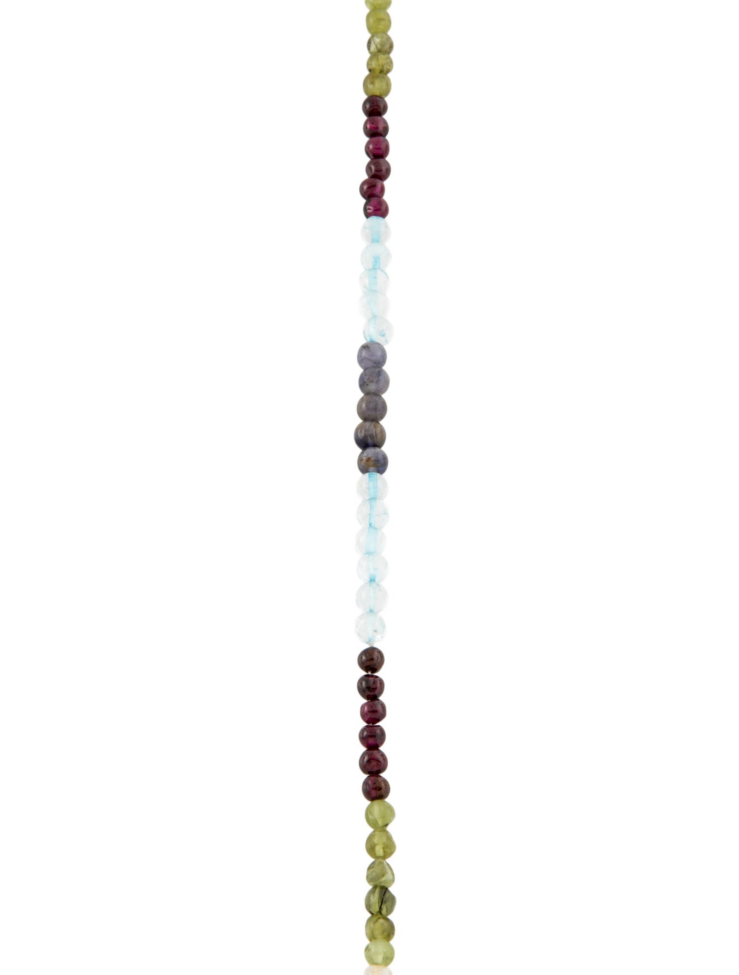 Necklace 14K Multistone Bead Strand