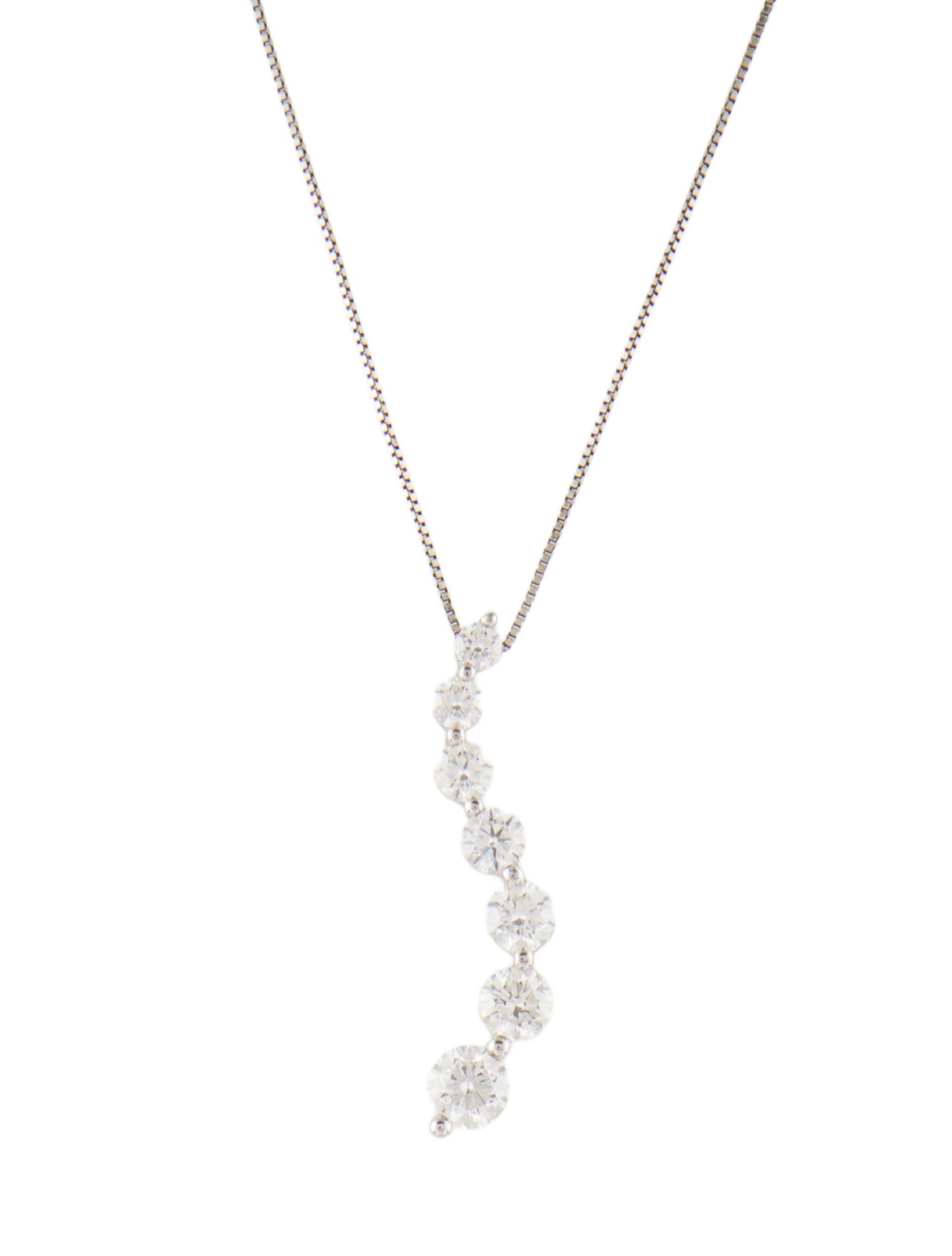 Necklace 18K 1.49ctw Diamond Pendant