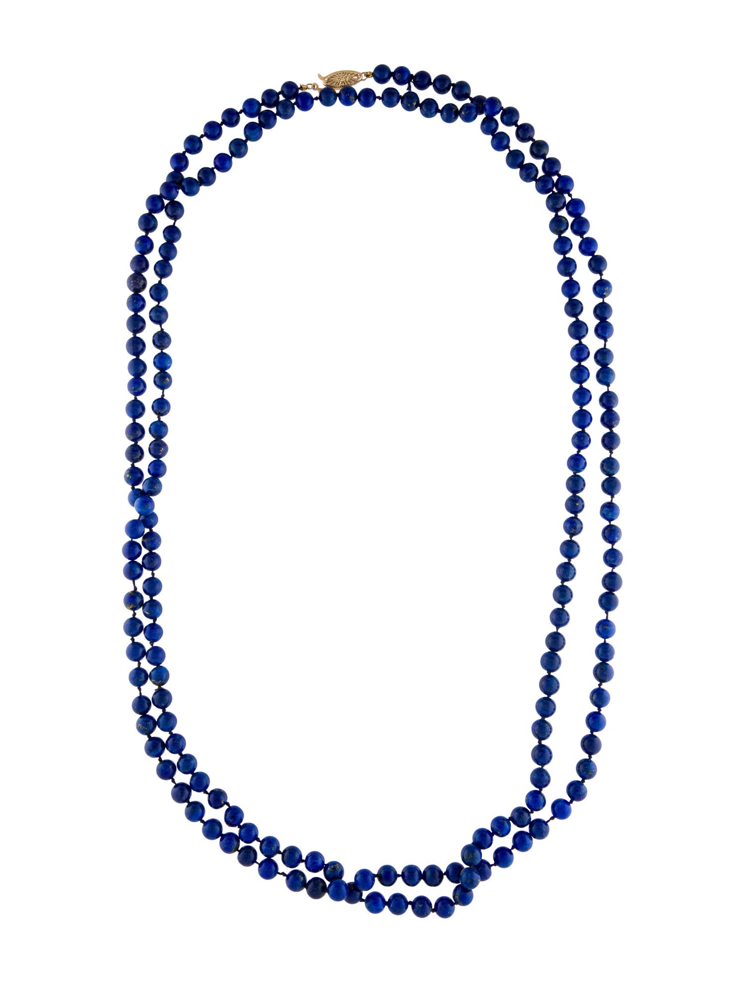 Necklace 14K Lapis Lazuli Extra Long Bead