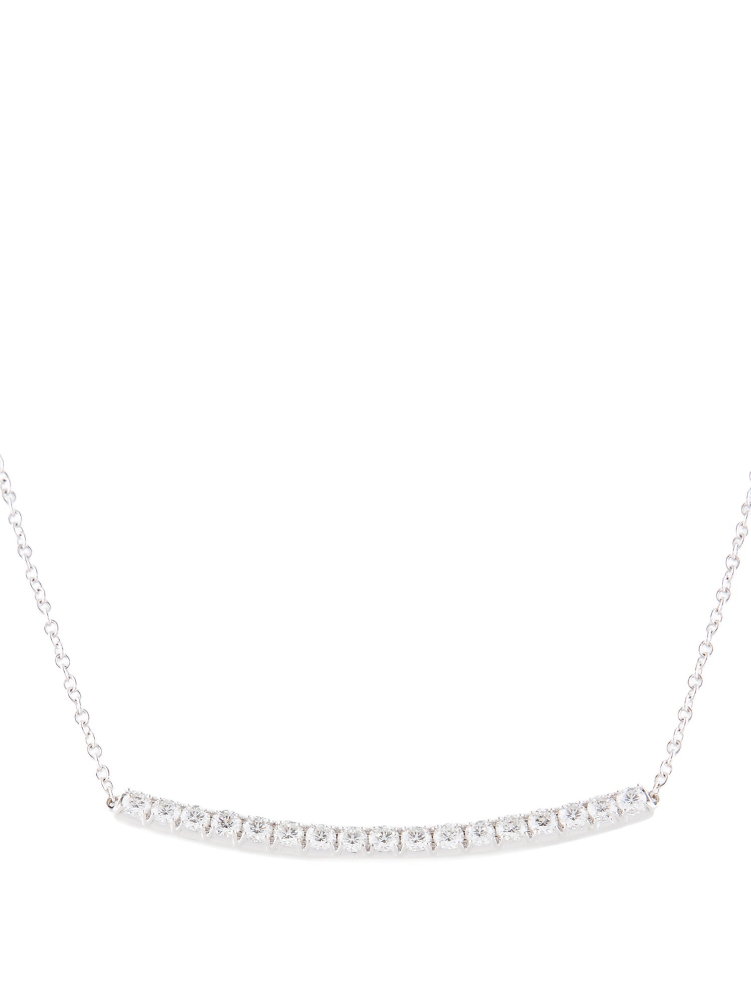 Necklace 14K 1.10ctw Diamond Bar Pendant