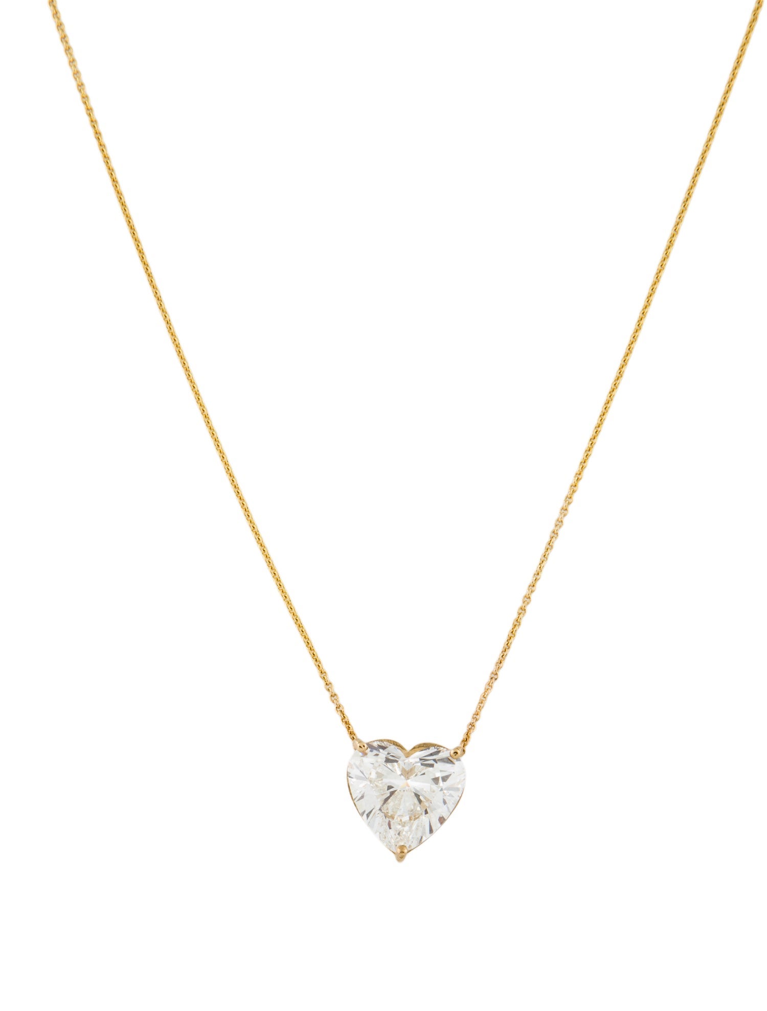 Necklace 14K 4.02ct Lab-Grown Diamond Pendant