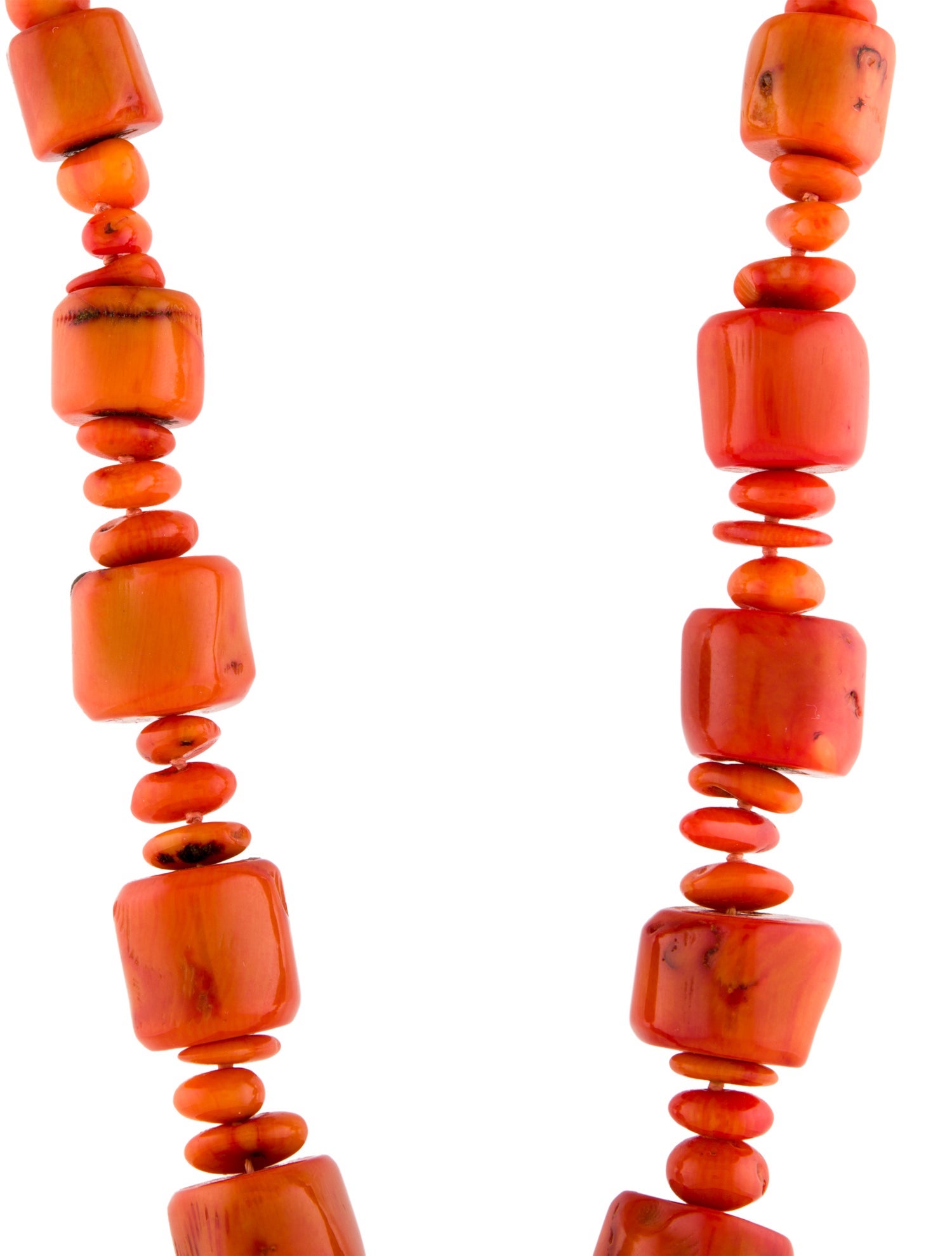 Necklace 14K Coral Bead Toggle