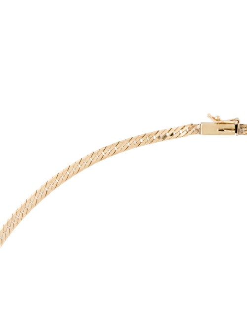 Necklace 14K Herringbone Chain Necklace