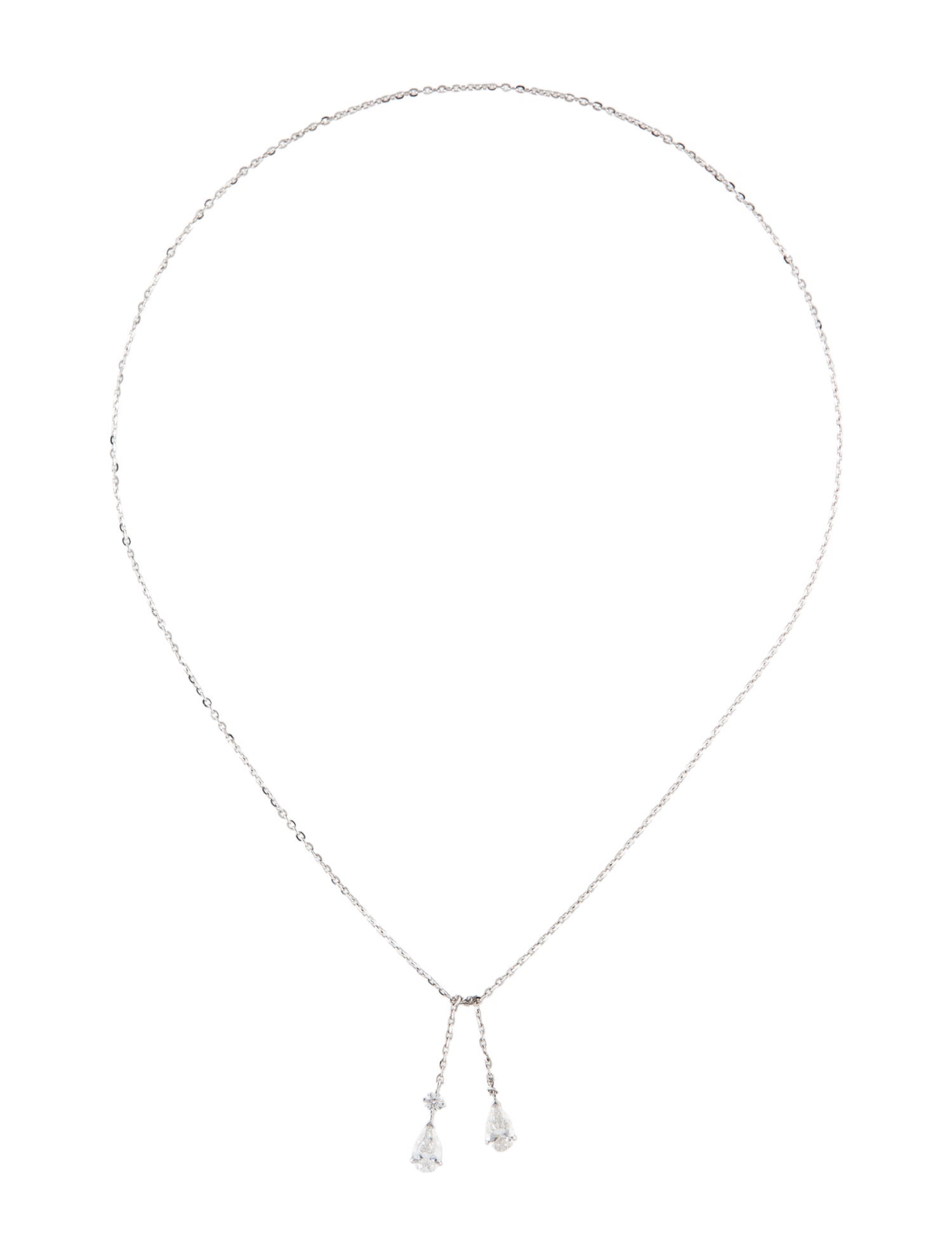 Necklace 14K Lab-Grown Diamond Lariat Necklace