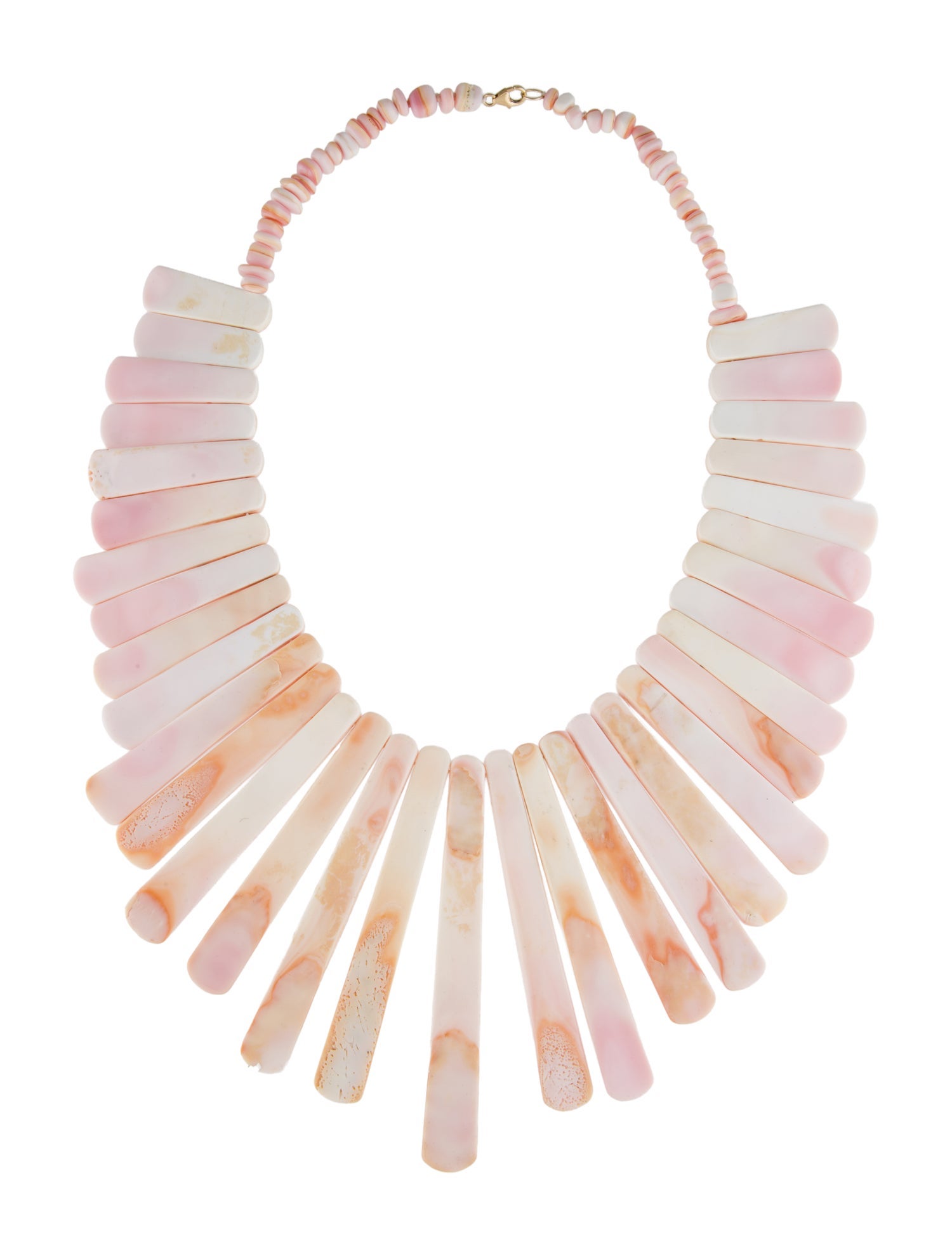 Necklace 14K Shell Beaded Statement Necklace