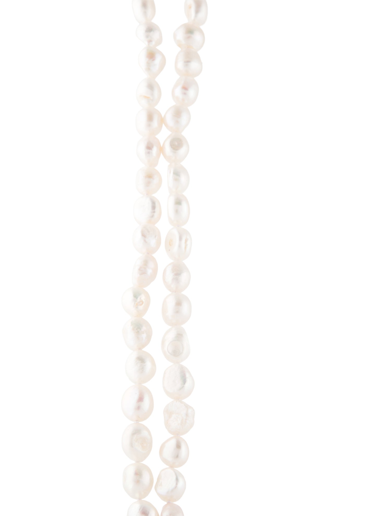 Necklace 14K Extra Long Pearl Bead Strand