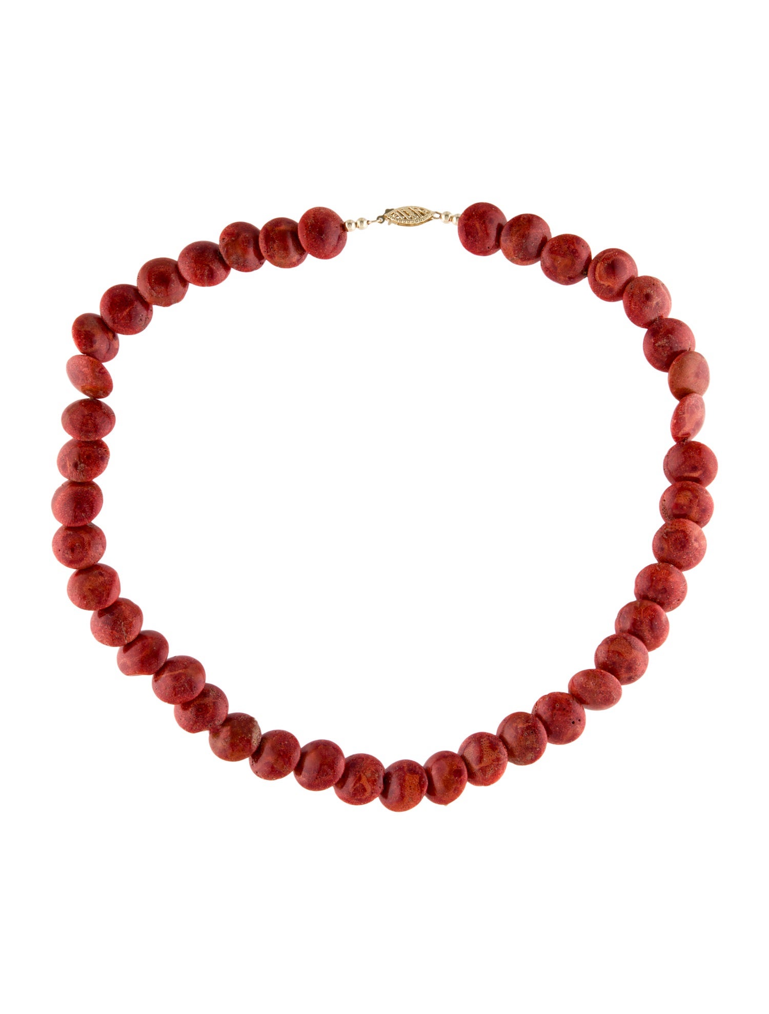 Necklace 14K Coral Bead Strand