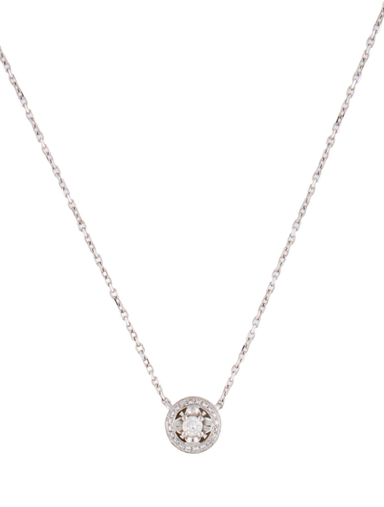 Necklace 18K Diamond Pendant Necklace