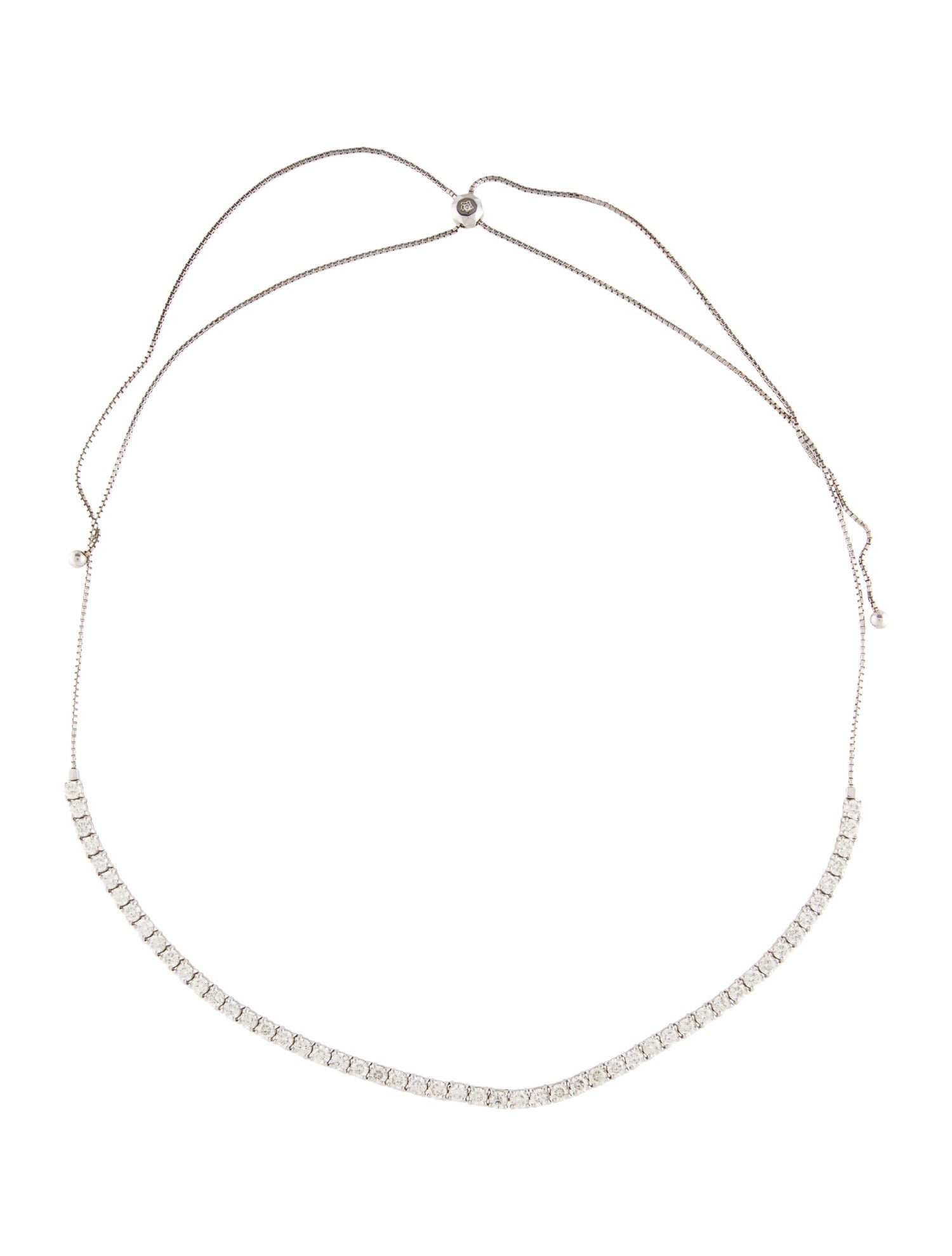Necklace 14K 10.20ctw Diamond Bolo
