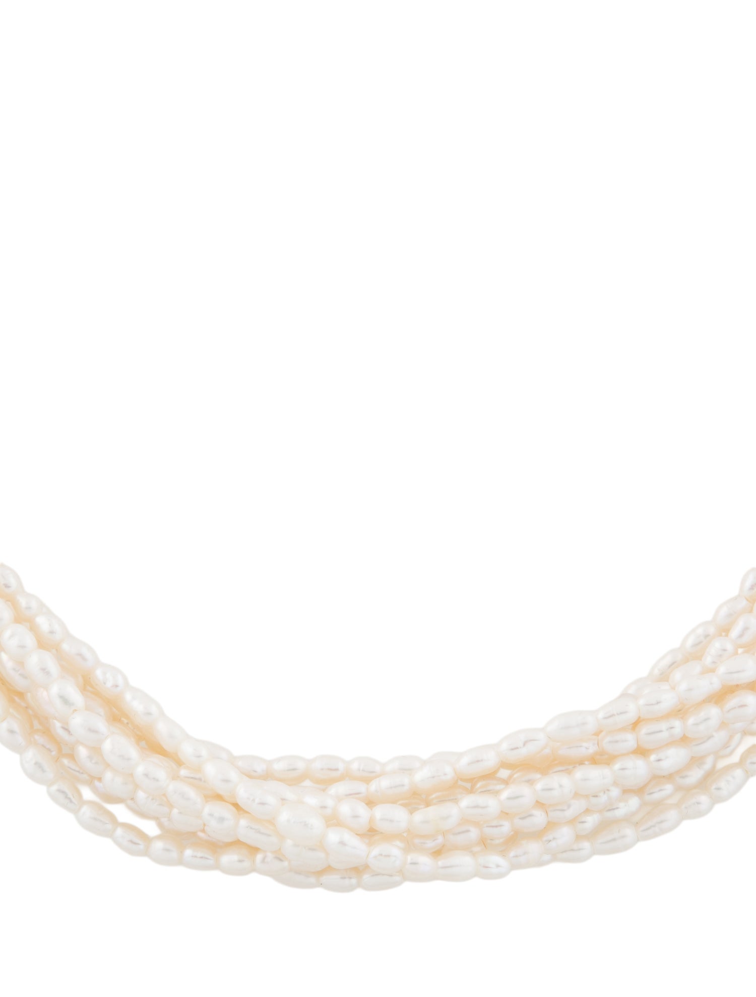 Necklace 14K Pearl Multistrand Bead