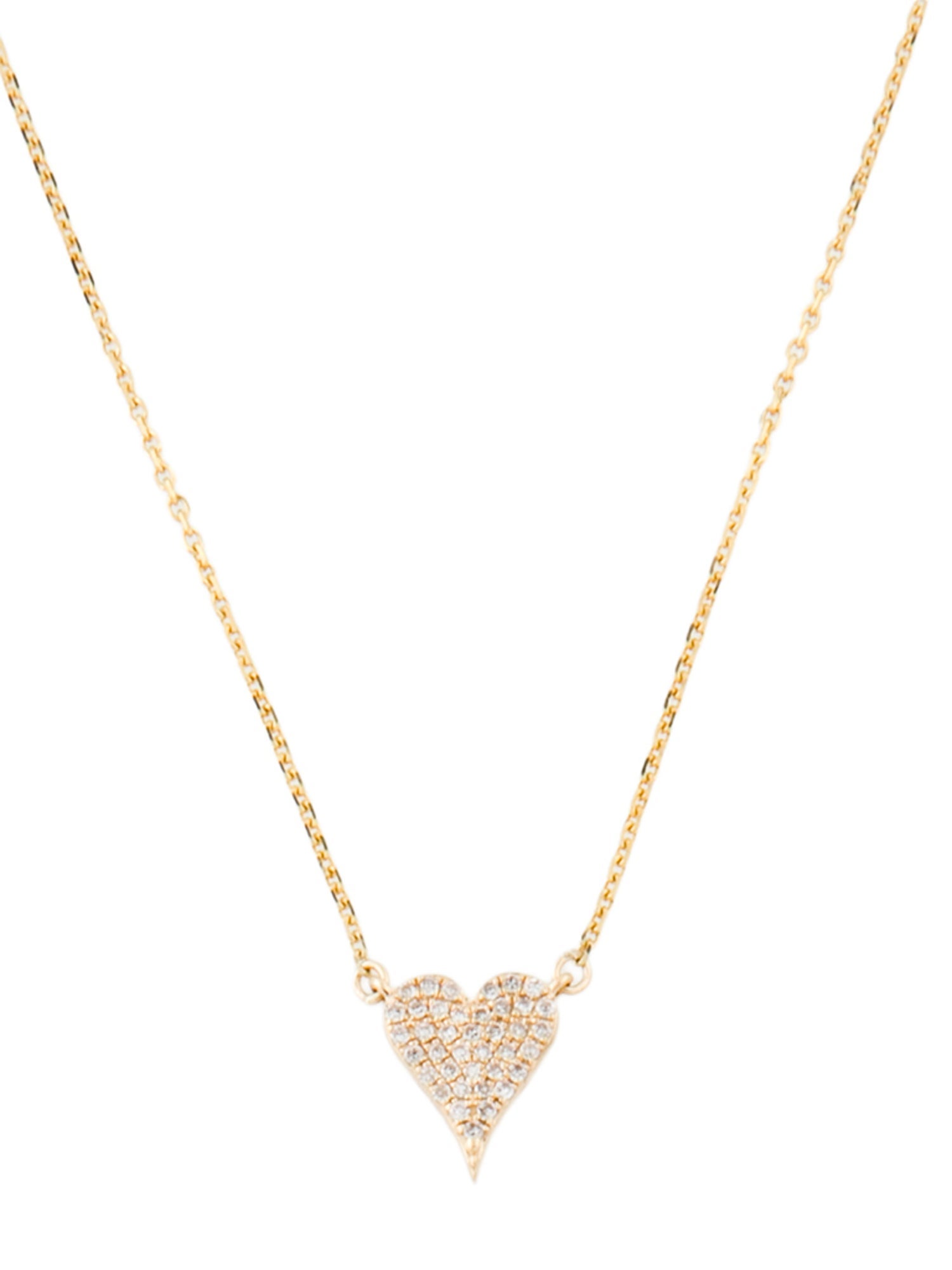 Necklace 14k Diamond Heart Pendant