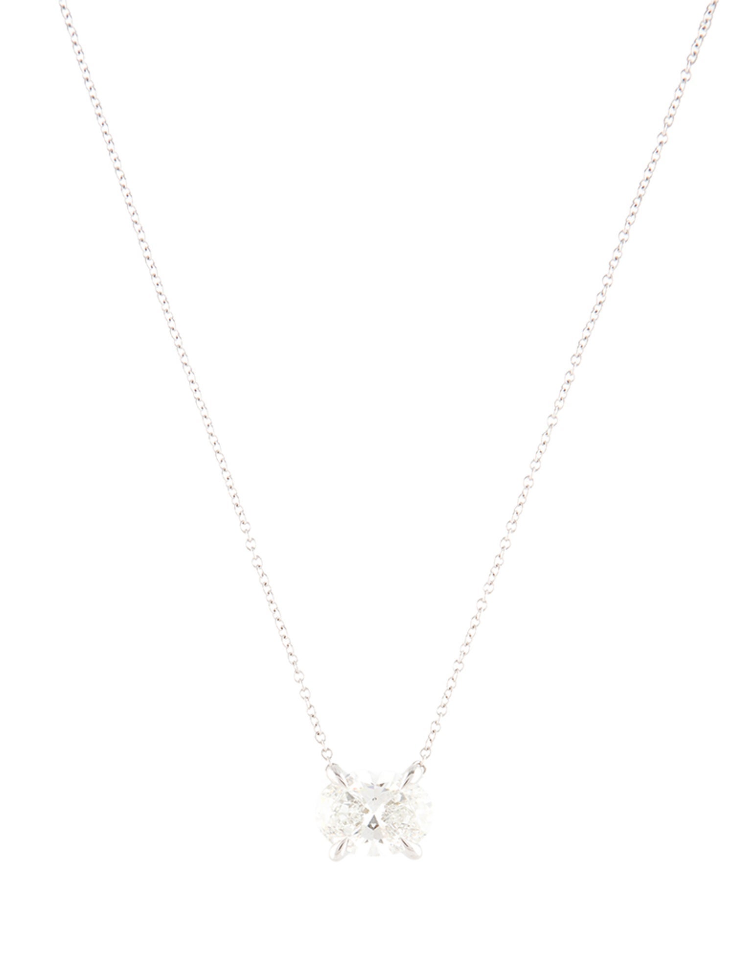 Necklace 14K 3.02ct Lab-Grown Diamond Pendant Necklace