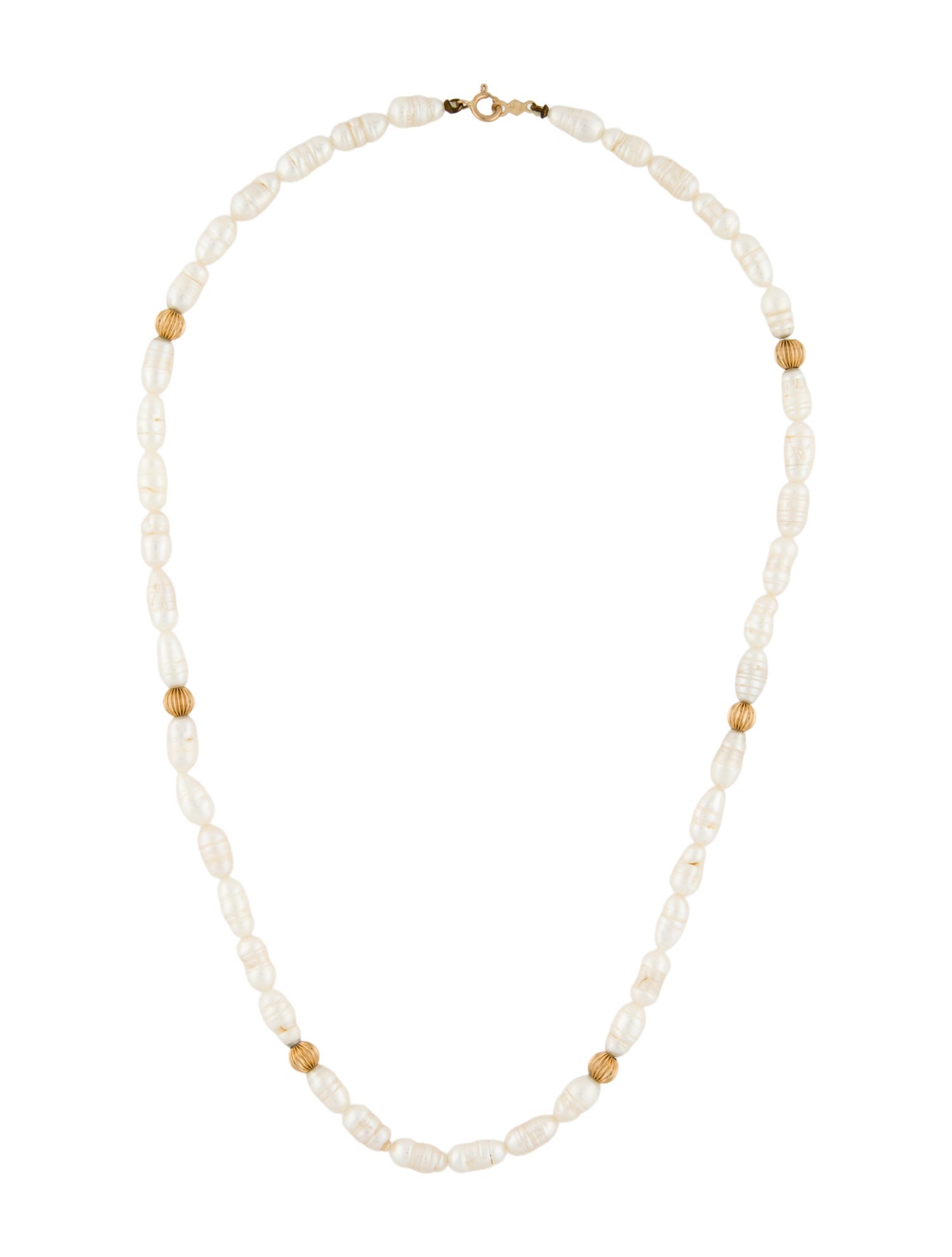 Necklace 14K Pearl Bead Strand