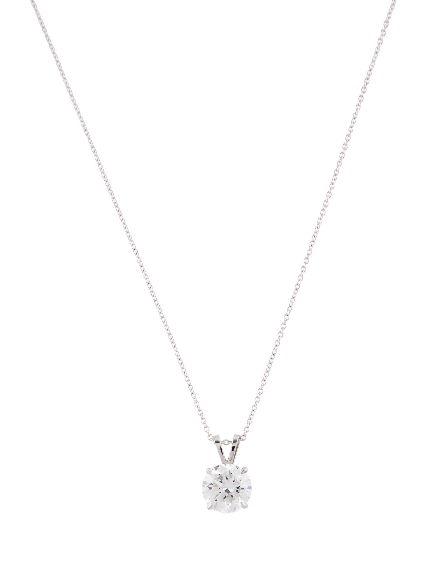 Necklace 14K 2.00ct Lab-Grown Diamond Pendant Necklace