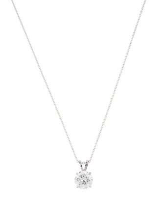 Necklace 14K 2.00ct Lab-Grown Diamond Pendant Necklace