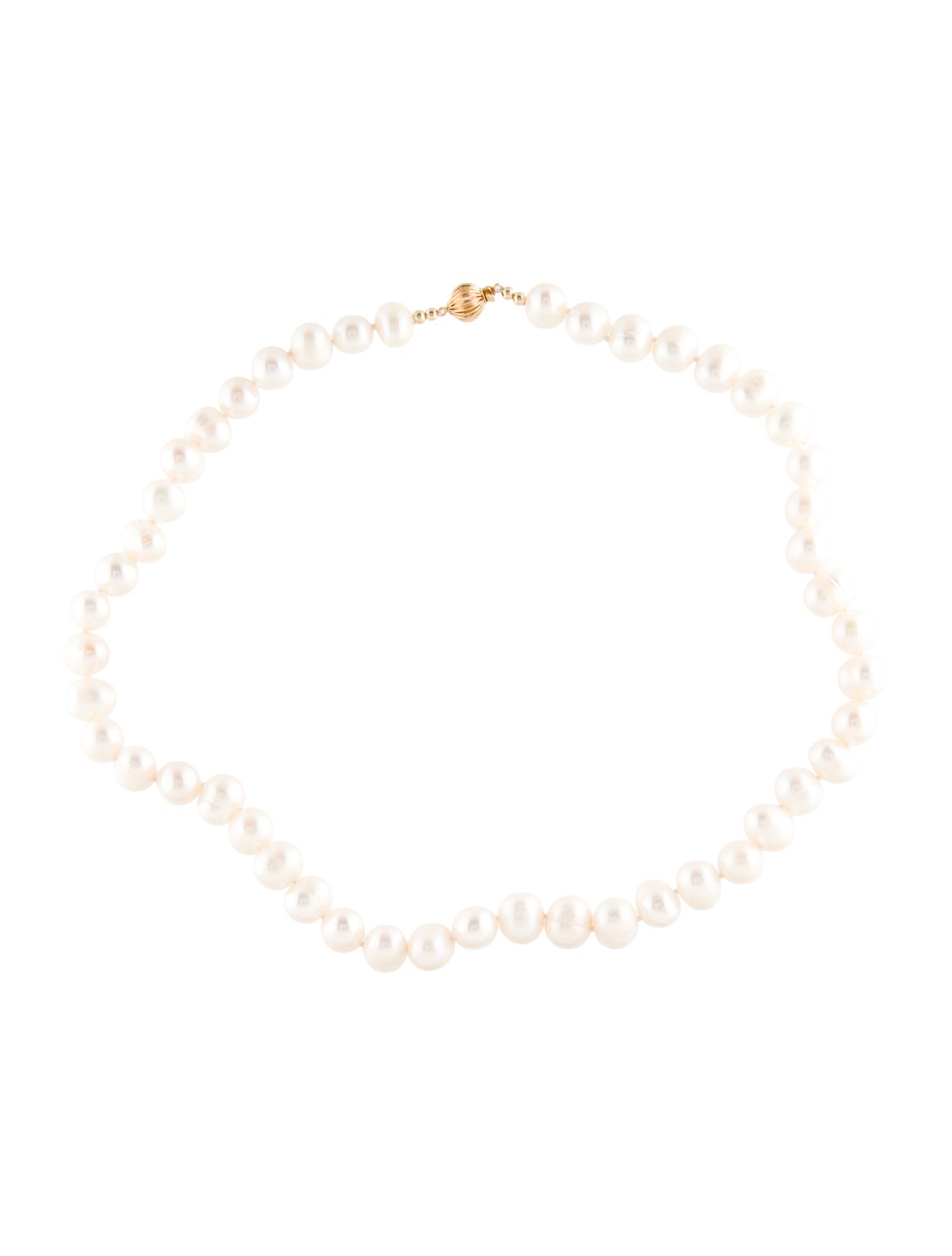 Necklace 14K Pearl Bead Strand Necklace