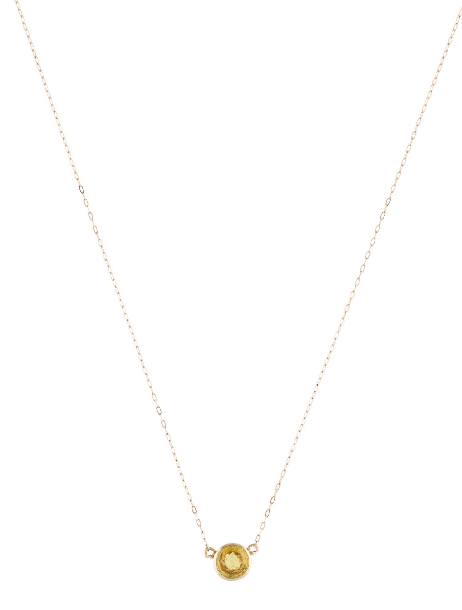 Necklace 14K Sapphire Pendant
