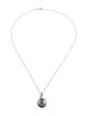Necklace 14K Pearl & Diamond Pendant Necklace