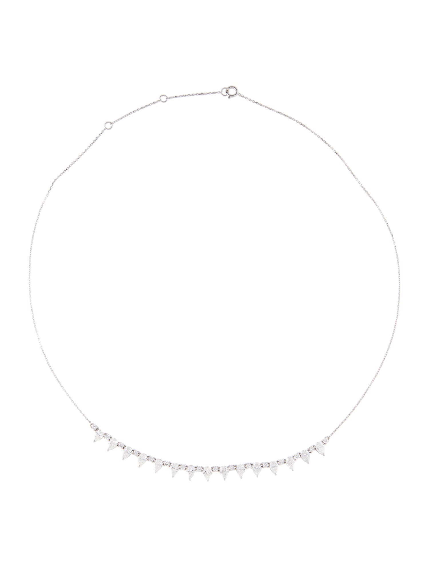 Necklace 14K 3.04 ctw Lab-Grown Diamond Collar Necklace