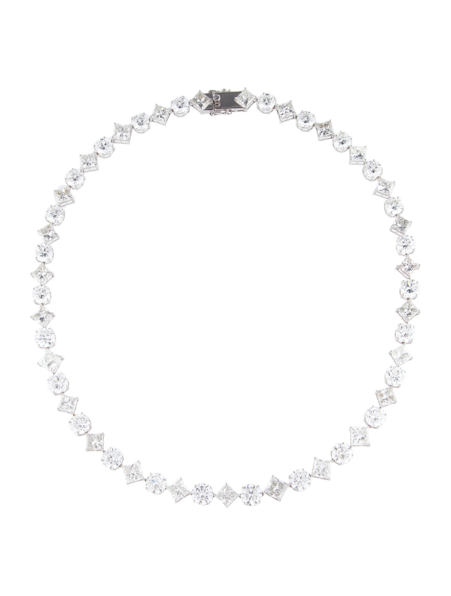 Necklace 14K 67.76ctw Lab-Grown Diamond Collar Necklace